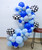 Create Your Own Organic Balloon Garland -Checkerboard Vroom Vroom Race Themed