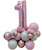 [Birthday] Create your own Birthday Bash Chrome Chalk Matte Balloons Centerpiece (1 Digit)