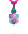 [Mermaid] Glitter Mermaid Tail Chrome Purple Balloons Bouquet
