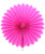 Paper Flower Fan (25cm) - Hot Pink