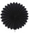 Paper Flower Fan (35cm) - Black