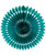 Paper Pinwheel Fan (30cm) - Turquoise