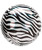  16"/40cm Orbz Sphere Shaped Balloon - Zebra Print (A42107)