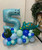 [Dinosaur] Happy Birthday Number (Personalised Foot Print) Balloons Centerpiece - Roarsome Dinosaur (Choose your favorite Dinosaurs and Colors!)