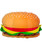 [Food] Hamburger with Bun Foil Balloon (26inch) (A41336)