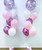 [Oscar Orbz Bubble] 22" Personalised Oscar Orbz Bubble Balloons Bouquet - Pastel Pink
