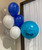 24" Personalised Latex Balloon - Fashion Caribbean Blue