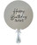 24" Personalised Latex Balloon with tassel - Fashion Grey