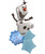 [Frozen] Disney Frozen Olaf Let It Snow Balloons Bouquet