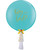 36" Personalised Chalk Matte Gender Reveal Giant Perfectly Round Latex Balloon - Round Confetti & Mini Balloons Filled (Pink/Blue) -Cobalt Soda