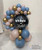*MESS FREE* Gender Reveal Personalised Crystal Globe Balloons Centerpiece 