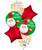 [Merry Christmas 2023] Smiley Satin Santa Christmas Balloons Bouquet