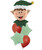 [Merry Christmas 2023] Tartan Elf Head Macaron Green Star Balloons Bouquet