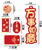  [CNY 2023] Chinese New Year Mini Hanging Banner Decoration (16pcs/set) - 万事顺遂，平安喜乐 