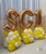 [Birthday] Create your own Birthday Bash Fashion Balloon Stand (1 Digit) - Gold
