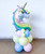 [Macaron Unicorn] Rainbow Macaron Unicorn Head Balloons Stand
