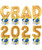 [Graduation] GRAD 2026 (Gold) Balloons Stand Set - Jubilant Graduation Edition (Set of 8)