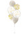 [Wedding] Congrats Gold Wedding Confetti Balloons Bouquet