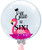24" Personalised Crystal Ball Balloon - Flamingo Foil Balloon Stuffed
