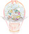 [To The Queen of My Heart] Personalised Balloon Dome - HMD Gold Trim & Confetti 