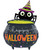 [Spooky Halloween] Halloween Spider Cauldron Foil Balloon (44inch) (B25226)