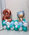 [Mermaid] Happy Birthday Number Balloons Centerpiece - Mermaid (Choose your favorite Mermaid and Colors!)