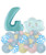 Happy Birthday Number Balloons Centerpiece - Rainbow Clouds Pastel

Colors: Fashion Pastel Matte Yellow, Fashion Pastel Matte Pink, Fashion Pastel Matte Green, Cloud Print