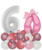 [Sports] Happy Birthday Number Balloons Centerpiece - Sports Themed (Choose your favorite Colors!) 

Colors: Fashion White, Fashion Pink, Fashion Rosewood and Reflex Pink