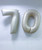40" Giant Number Foil Balloon (Satin Cream) - Number '0'