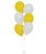 [Daisy] Personalised Bunch of Daisy Balloons Package - 12" Plain Latex Balloons Cluster - Fashion Colors
