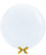  24" Jewel Bubble Balloon - Fashion White