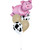 [Animal] Fun At The Farm Balloons Package - Farm Animal Piggy Balloons Bouquet