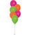 [Birthday] Tutti Fruitti (Personalised Text) Balloons Package - 1 cluster of 12" Plain Latex Balloons Cluster