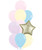 [Party] Somewhere Over The Rainbow (Pastel) Balloons Package - Star Foil Pastel Balloon Cluster