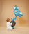 [Dinosaur] Blue Dino Foil Balloon (28inch)