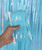 Streamer Curtain Fringe Backdrop (1meter x 2 meter) - Metallic Macaron Sky Blue