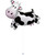 [Animal] Cute Farm Cow Foil Balloon (30inch)