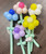 (Pick Your Own Color) Single Stalk Smiley Daisy Flower