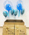 [Gender Reveal Balloon Surprise Box] - 24" Crystal Clear Blue Confetti Dots Printed Bubble Balloon - It's A Boy Latex Balloon Stuffed