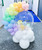 Personalised Rainbow Macaron Crystal Globe Balloons Centerpiece