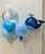 [Baby] Baby Boy 100 Days (Personalised Text) Balloons Package - Whale
