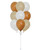 [Birthday] Trendy Satin Cream Birthday Balloons Package - 12" Plain Latex Balloons Cluster - Fashion Colors (9pcs)