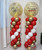 *Signature* Personalised Jumbo Latex Round Confetti Balloons Column 2m (Create your own colors!) 