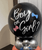 *MEMORABLE MESS* Gender Reveal Personalised Jumbo Popping Balloons Stand