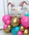 [Mid Autumn 中秋佳节] Personalised Globe Balloons Centerpiece - Rabbit on the Moon Happy Mid-Autumn