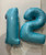 40" Giant Number Foil Balloon (Pastel Blue) - Number '2'