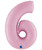 40" Giant Number Foil Balloon (Pastel Pink) - Number '6'