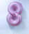 40" Giant Number Foil Balloon (Pastel Pink) - Number '8'