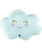 Smiley Cloud Satin Pastel Blue Foil Balloon (24inch)