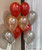 (Create Your Own Helium Balloons Cluster) 12" Plain Latex Balloons Cluster - Metallic Colors